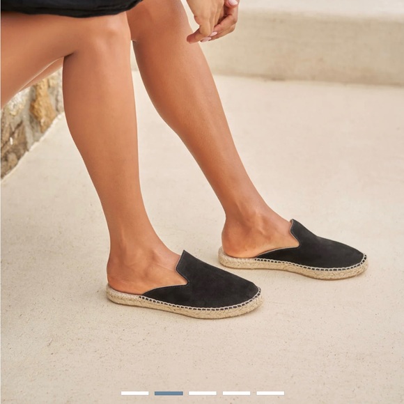 Manebi Soft Suede Mules Hamptons in black size 38 - Picture 2 of 5
